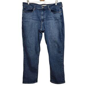 Levis 16P Petite Classic Straight Jeans Medium Wash Stretch Mid Rise Classic